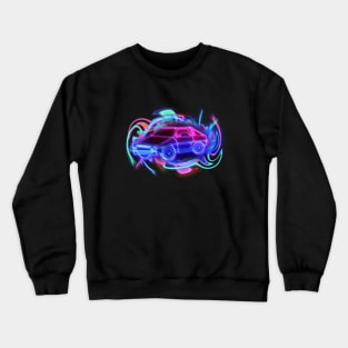 Neon DeLorean Crewneck Sweatshirt